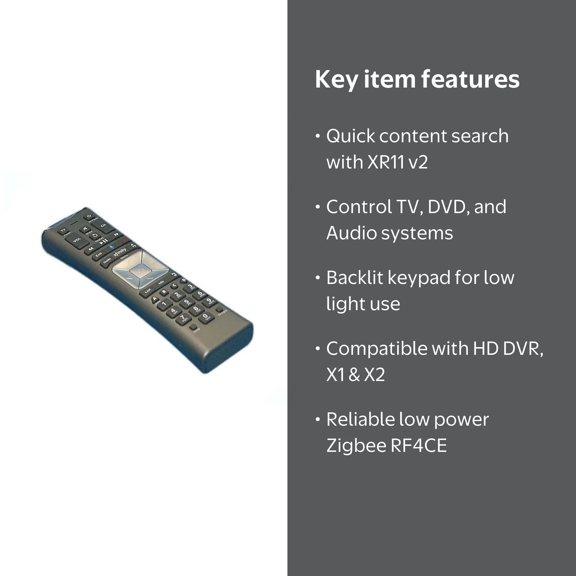 Comcast / Xfinity XR11 Premium Voice Activated Cable TV Backlit