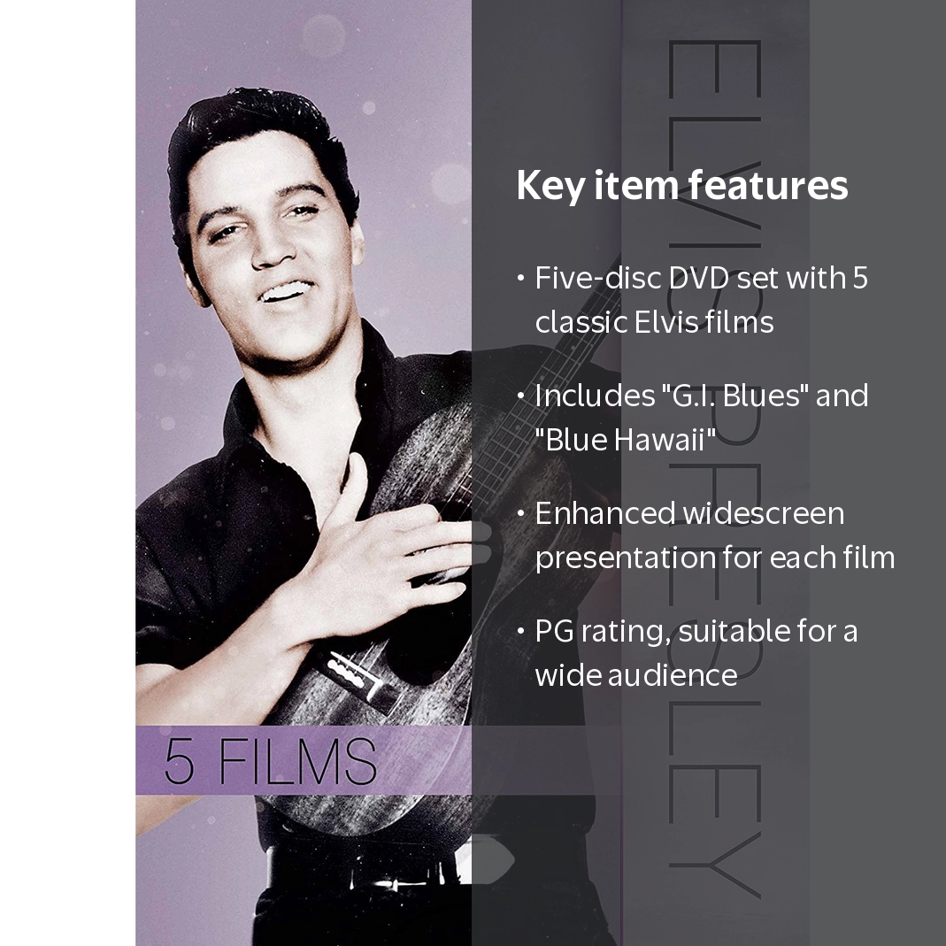 Paramount, Elvis Presley: 5 Films DVD Collection, Music and