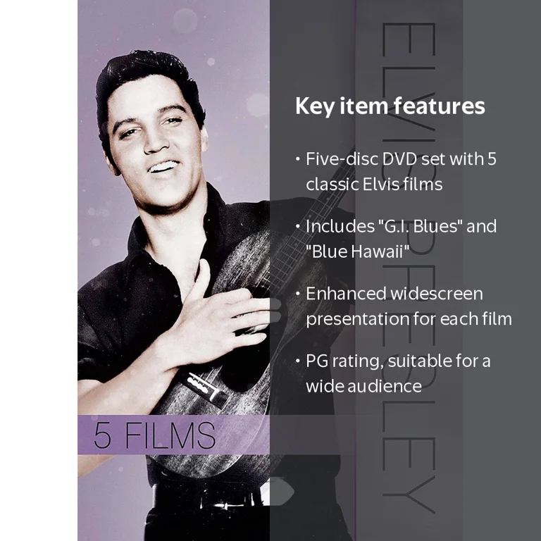 Paramount, Elvis Presley: 5 Films DVD Collection, Music and