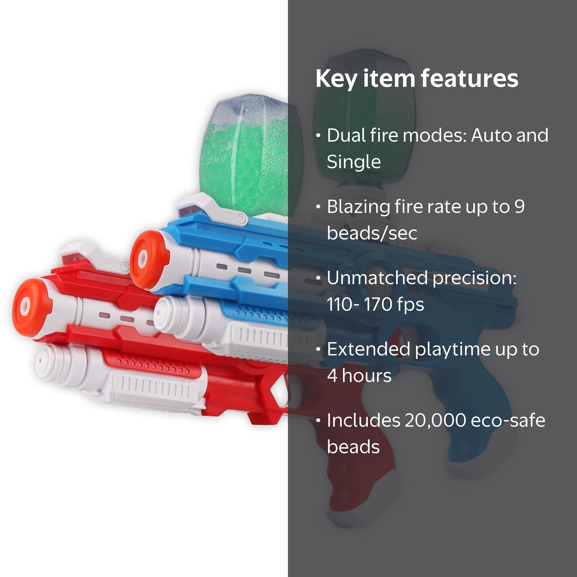Gel Erupterz Combo Pack, Water Gel Bead Launcher, Teens and Adults