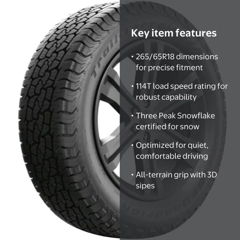 BFGoodrich Trail-Terrain T/A All Terrain 265/65R18 114T Passenger