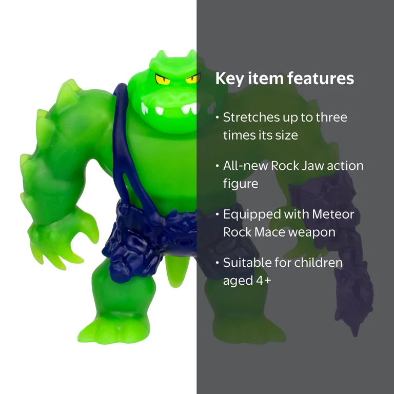 Heroes of Goo Jit Zu Meteor Madness Rock Jaw Action Figure