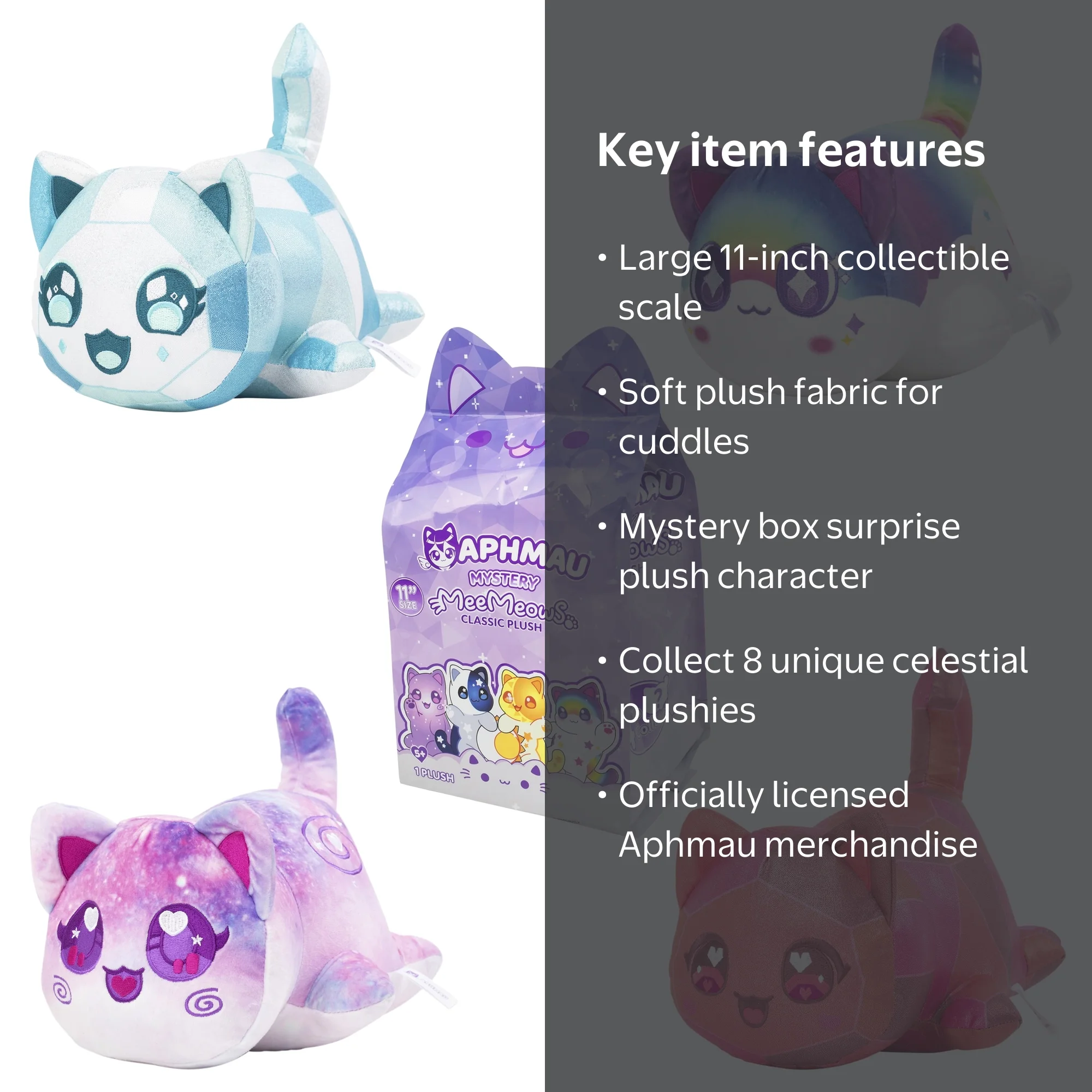 APHMAU MeeMeows Large 11-Inch Mystery Plush, Celestial-Themed