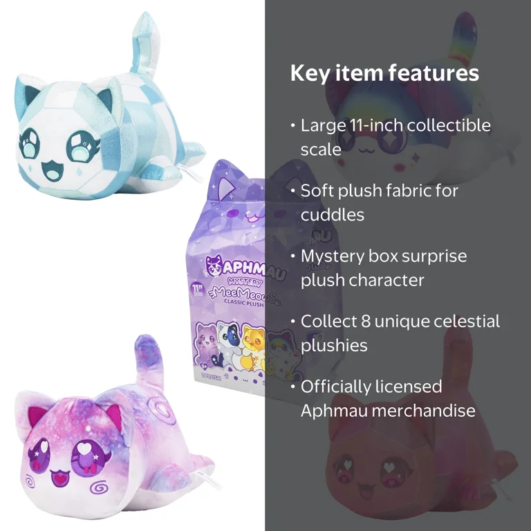 APHMAU MeeMeows Large 11-Inch Mystery Plush, Celestial-Themed