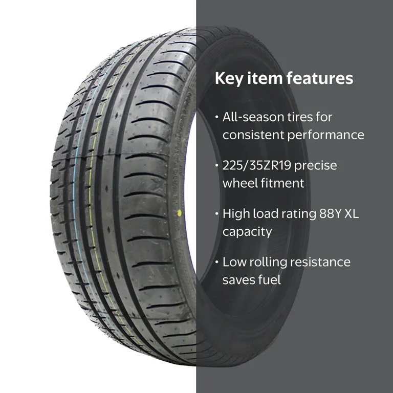 テイラー Accelera, Passenger Tire, 225/35ZR19 88Y XL, All Season Traction