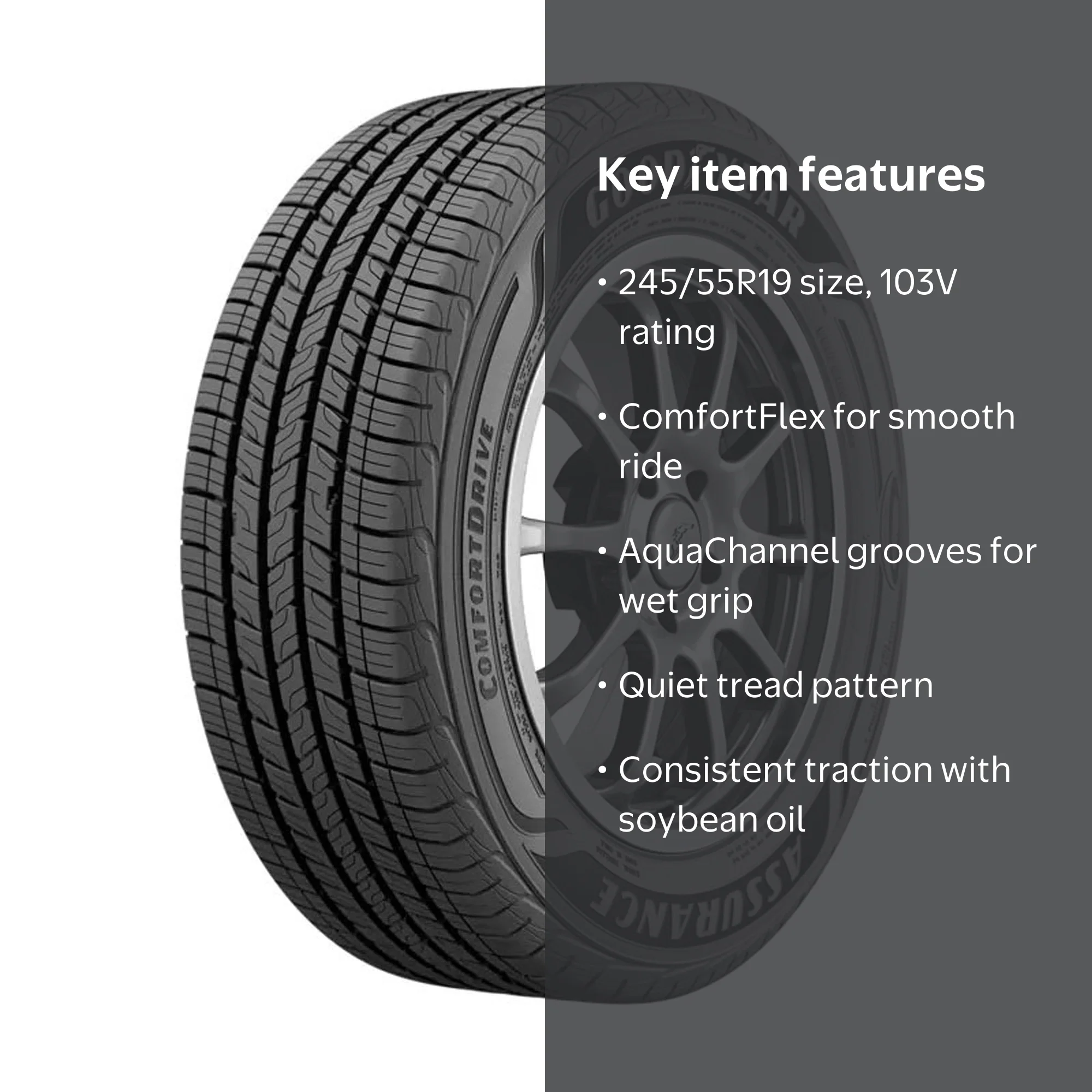 Goodyear Assurance ComfortDrive All Season Passenger Tire 245