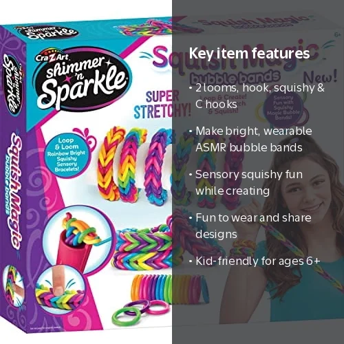 Cra-Z-Art Shimmer 'N Sparkle Craft Kit-Squish Magic Bubble Bands