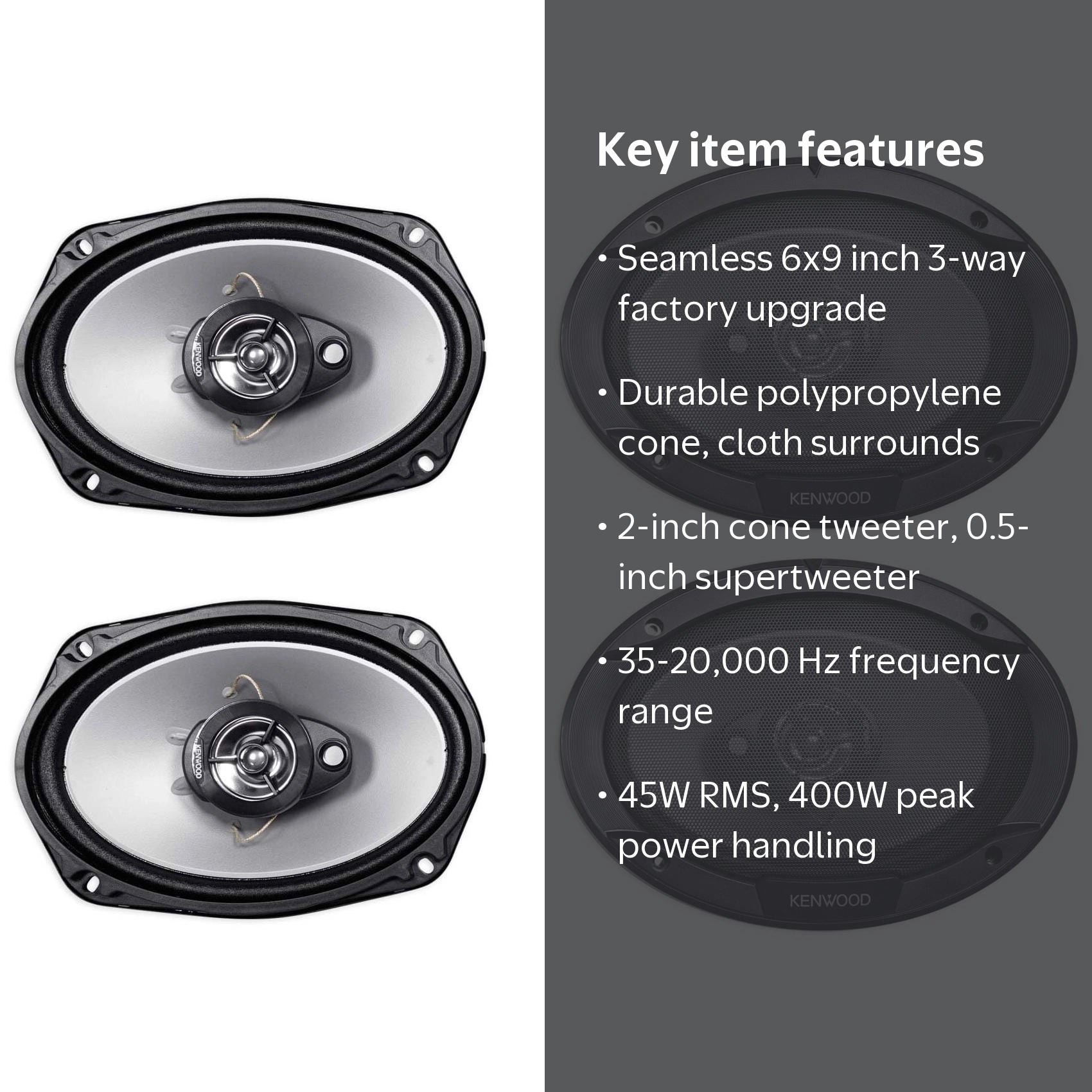 Kenwood KFC-6966S 1600W 6x9