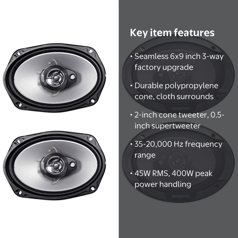 Kenwood KFC-6966S 1600W 6x9