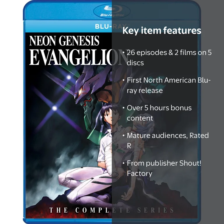 SDS, Neon Genesis Evangelion: The Complete Series Blu-Ray, 5-disc
