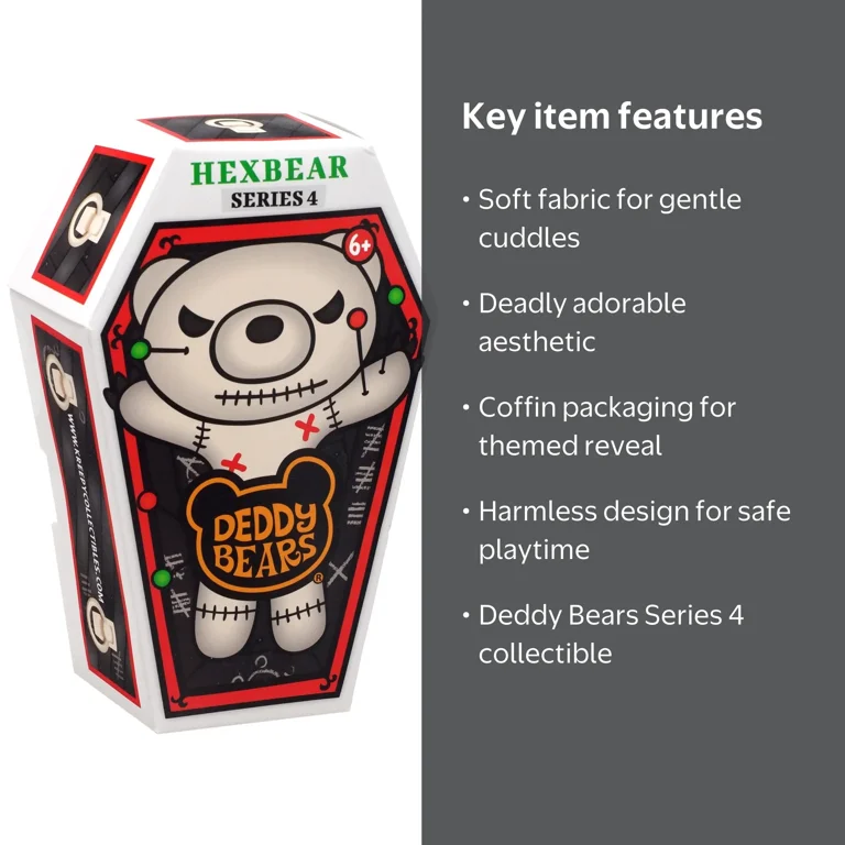 Deddy Bears Coffin Series 4 Hexbear Plush - Walmart.com