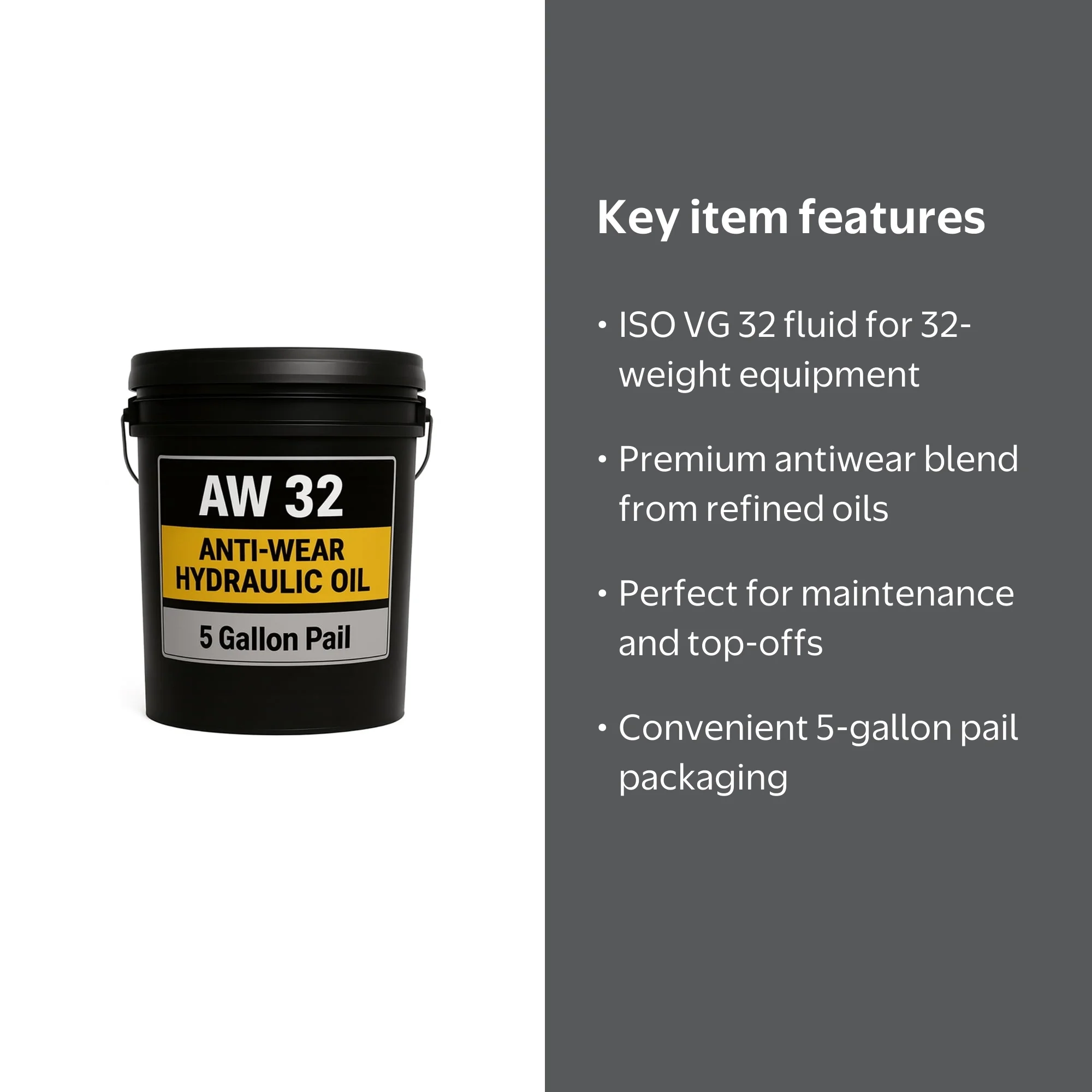 AW 32 Hydraulic Oil - 5 Gallon Pail - Walmart.com