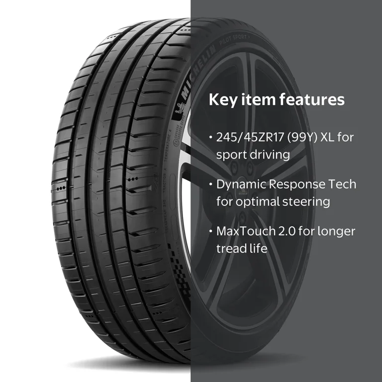 Michelin Pilot Sport 5 245/45ZR17 (99Y) XL Tire - Walmart.com