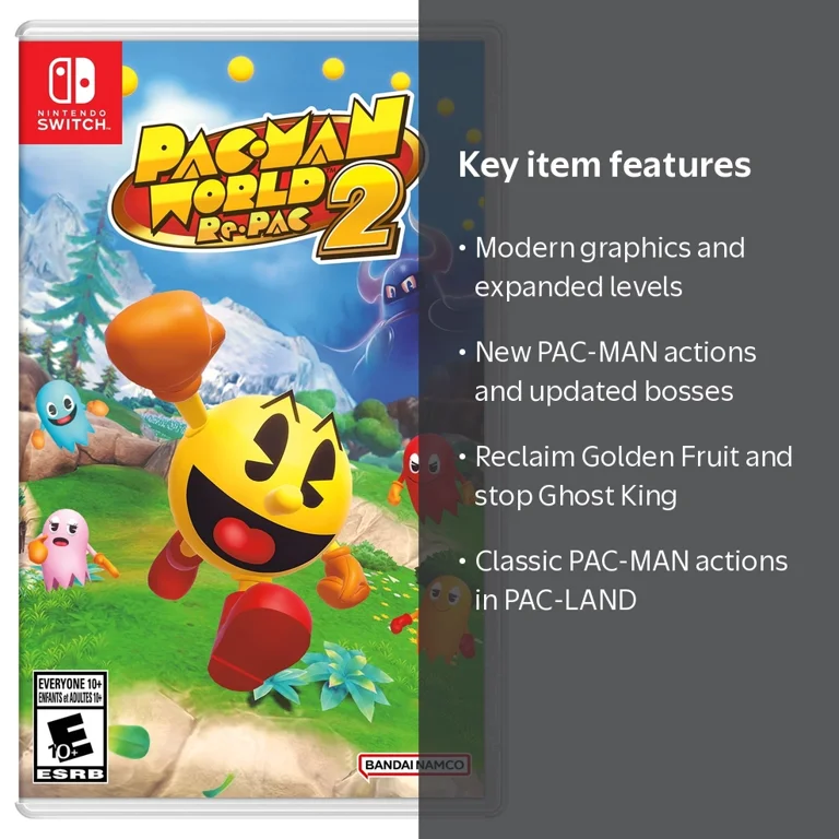 Bandai Namco, Pac-Man World, Nintendo Switch, Adventure Levels