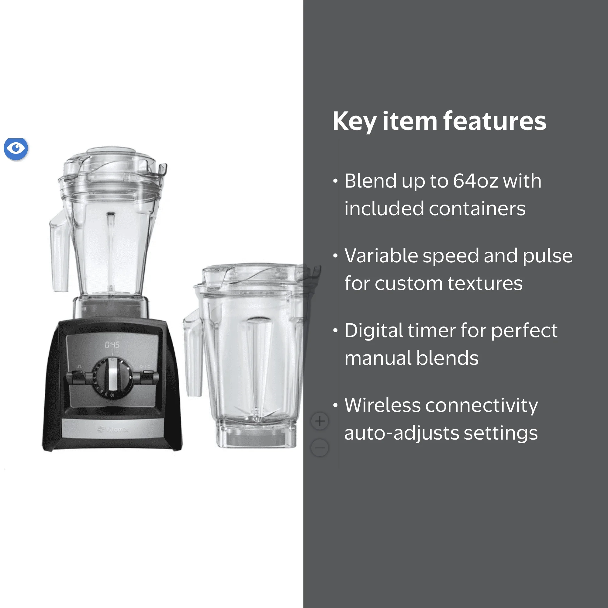 Vitamix A2500 Ascent Series Smart Blender, Professional-Grade, 64
