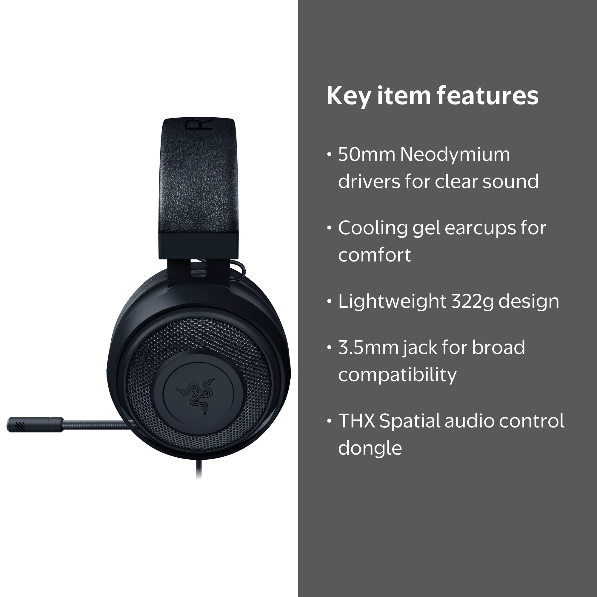 Razer Kraken Tournament Edition Wired PC Gaming Headset - THX