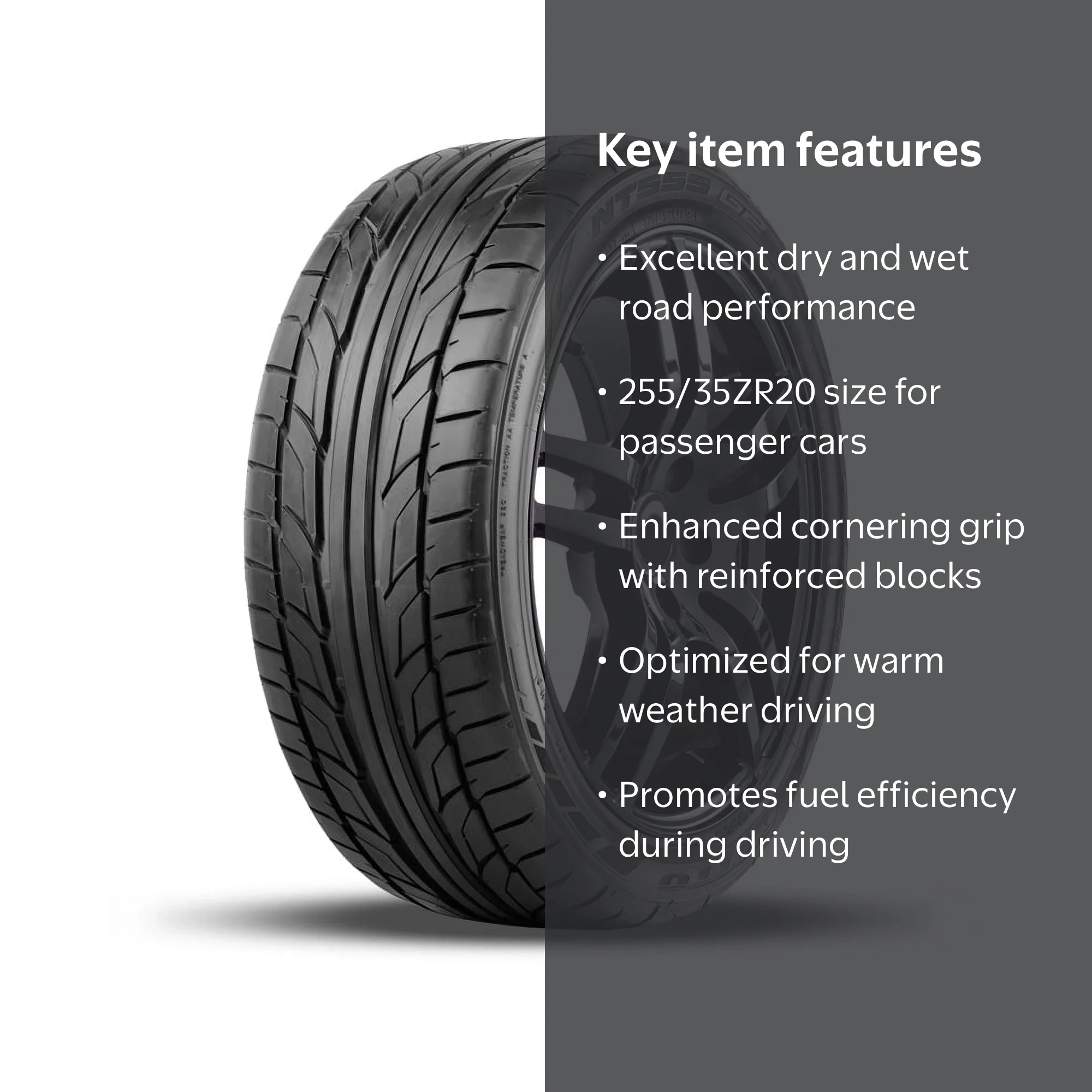 nitro Free Shipping! Nitto NT555 G2 255/35ZR20 Tire High-Performance