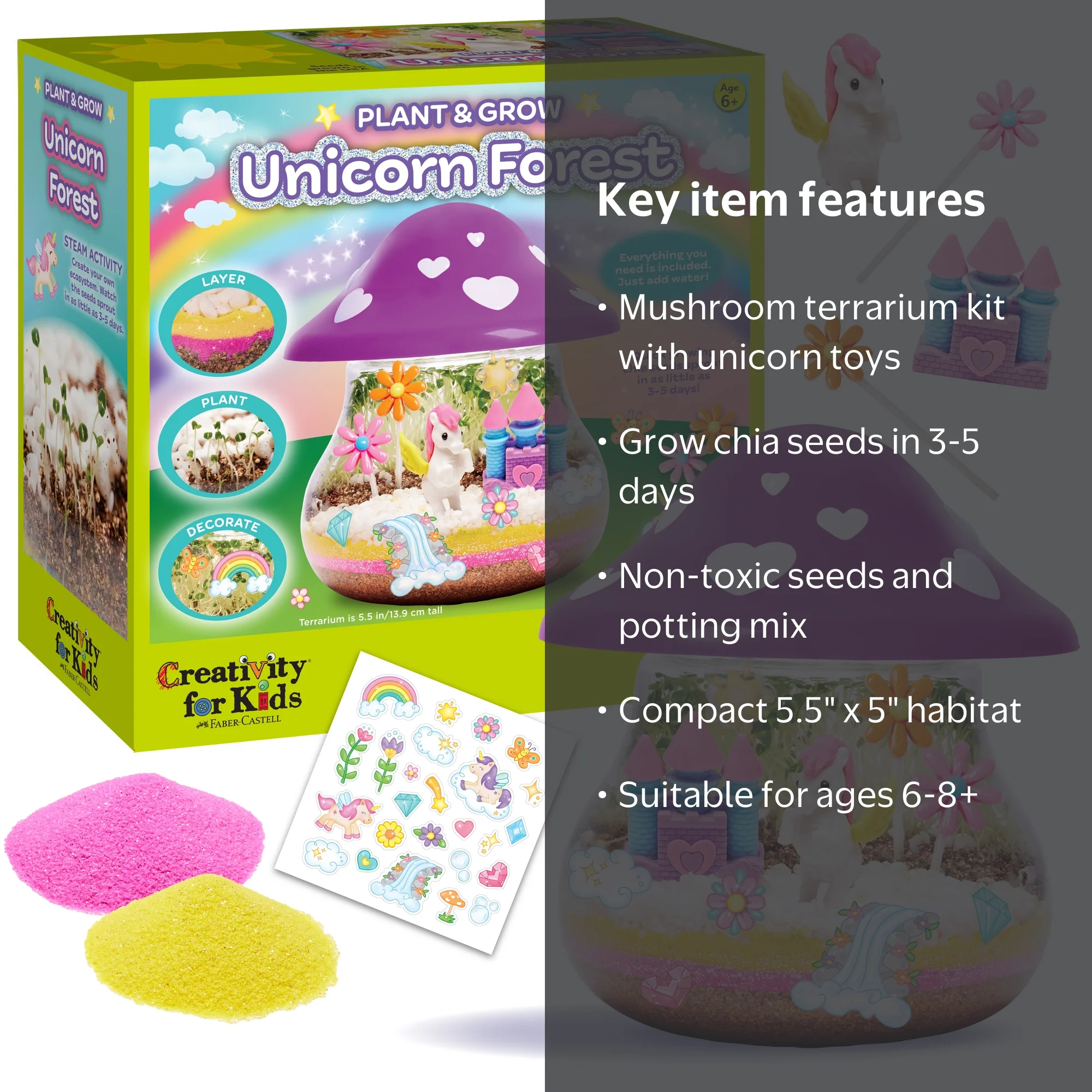 Creativity for Kids Plant and Grow Unicorn Forest: Girl Toys and