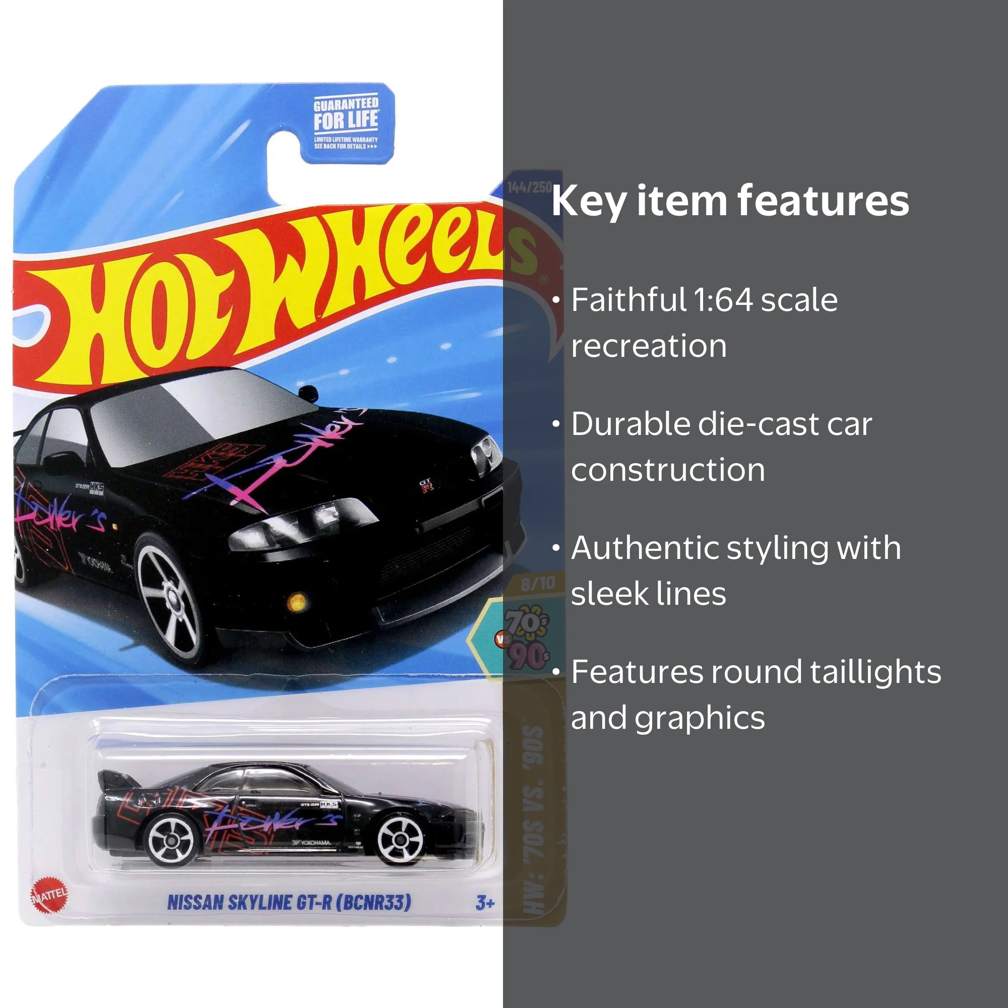 Hot Wheels Nissan Skyline GT-R (BCNR33) - HW: '70s VS. '90s