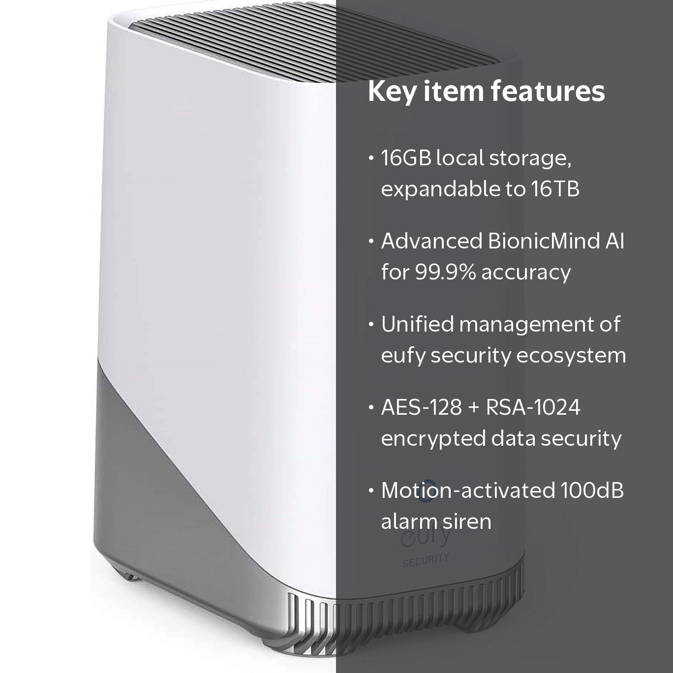 eufy Security HomeBase S380, 16TB Expandable Local Storage