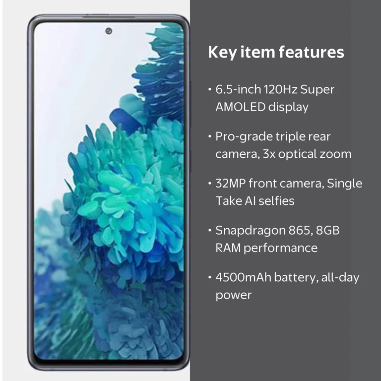 Samsung Galaxy S20 FE, 128GB, 6GB, 6.5