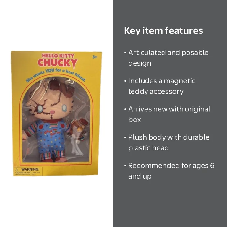 Universal Hello Kitty Chucky with Teddy Good Guys Articulated