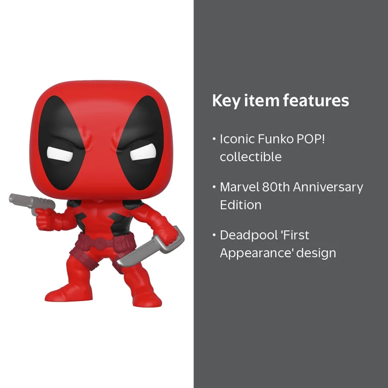 Funko, POP! Marvel: 80th - First Appearance, Deadpool - Walmart.com