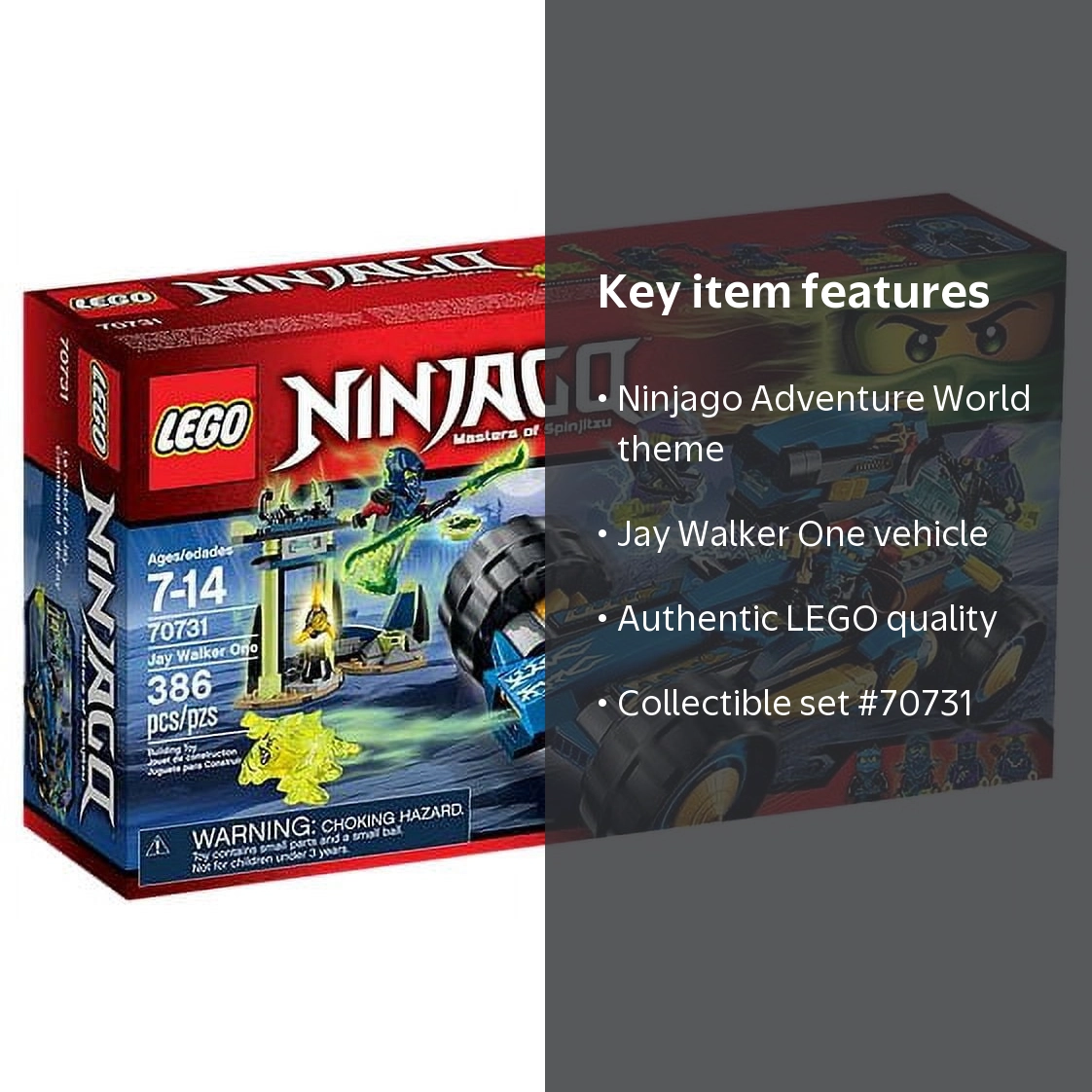 LEGO Ninjago Jay Walker One Set #70731 - Walmart.com