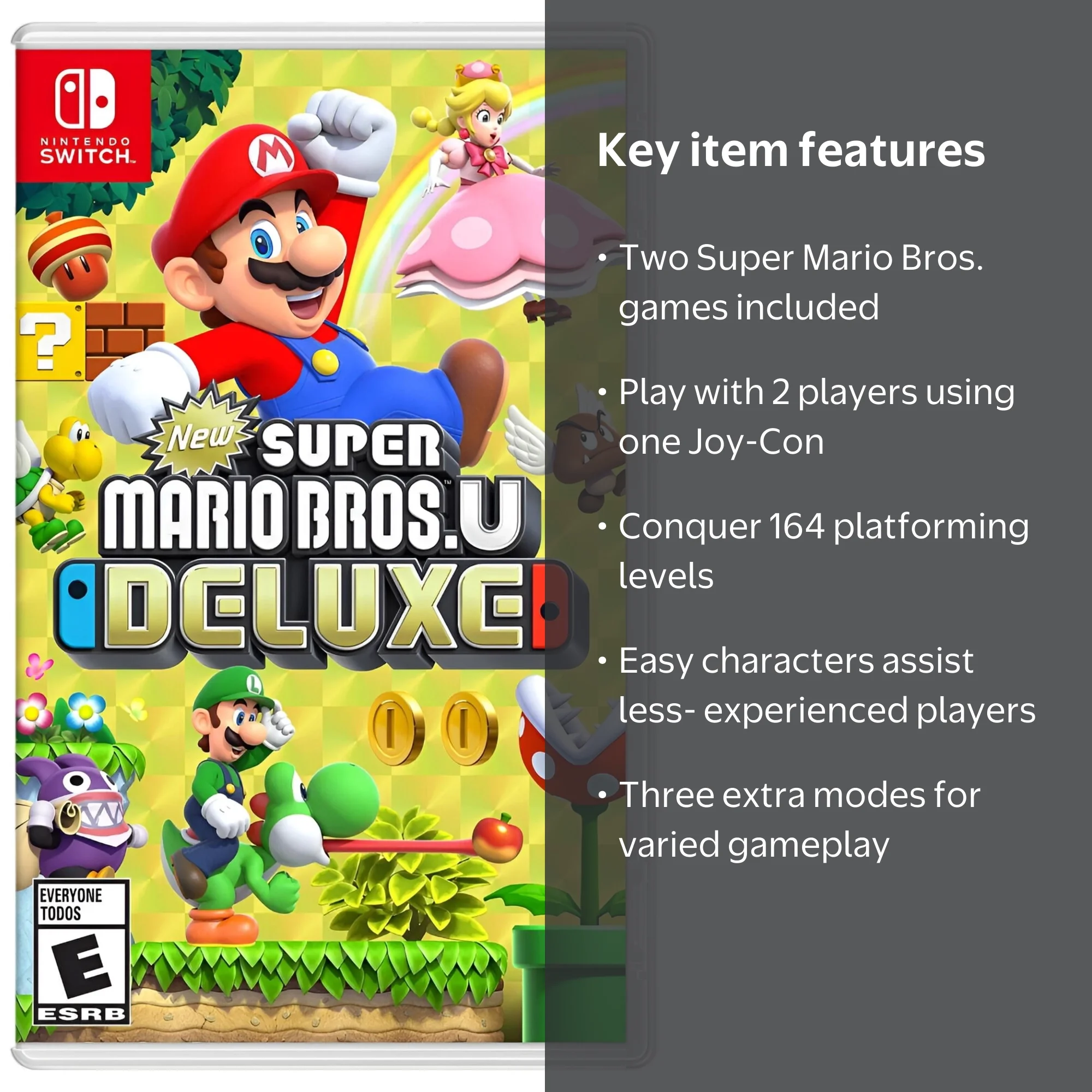 Nintendo Switch New Super Mario Bros. U Deluxe Game Brand New