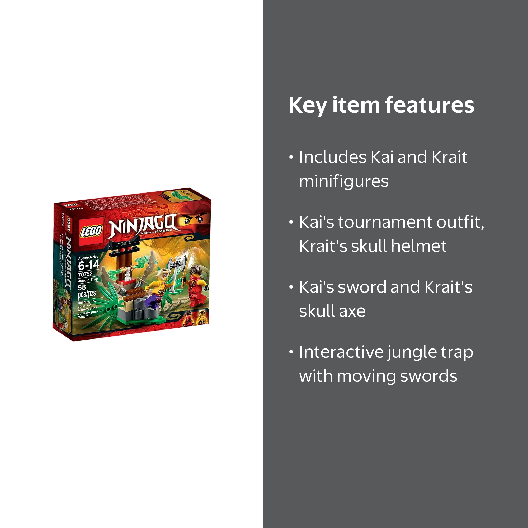 Ninjago Jungle Trap Set LEGO 70752 - Walmart.com