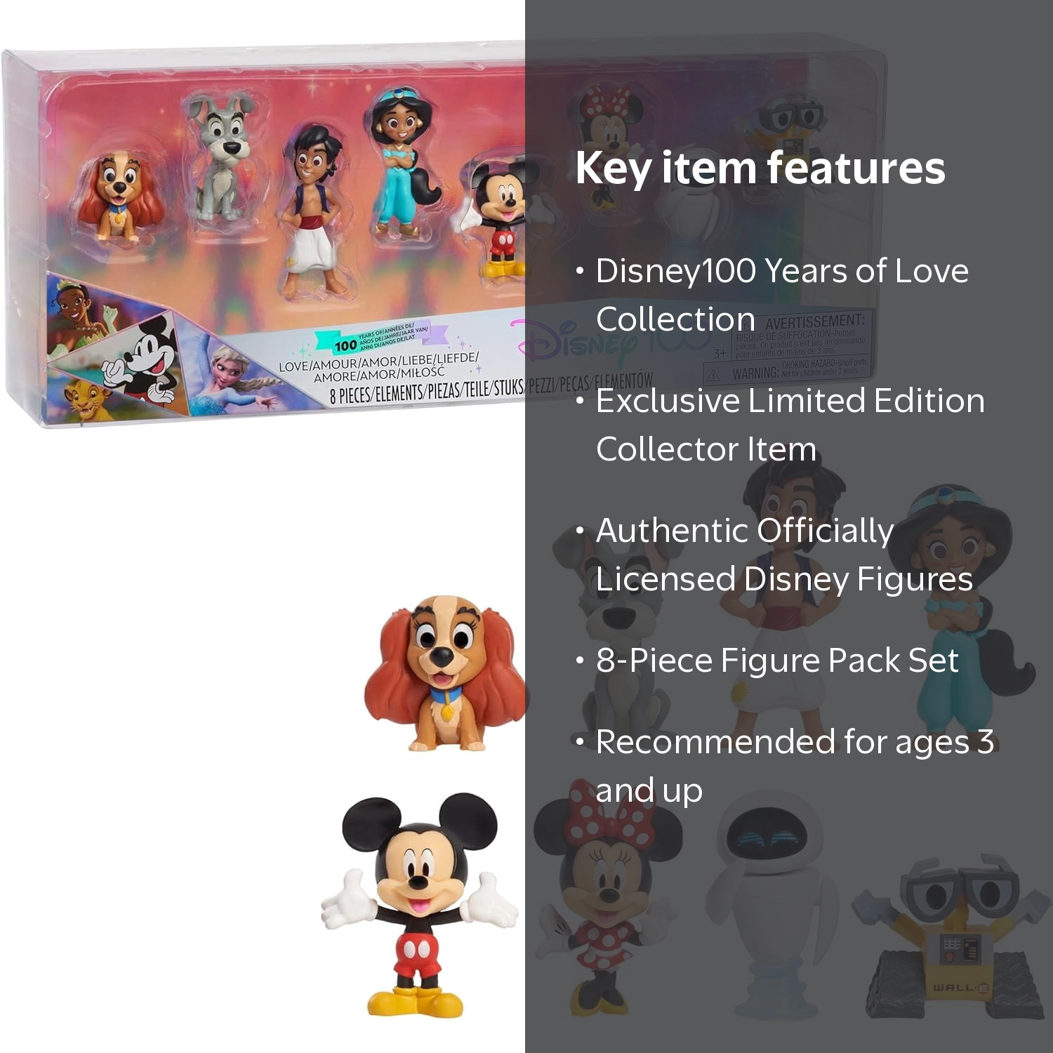 Disney 100 Years of Love Collection, Limited Edition 8-Piece