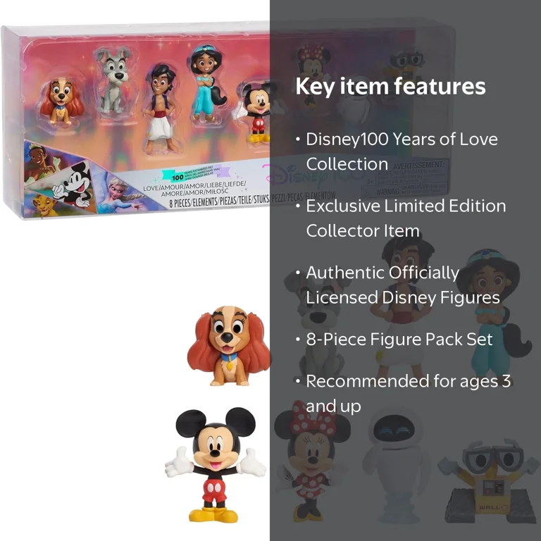 Disney 100 Years Love Celebration 8-Piece Limited Edition