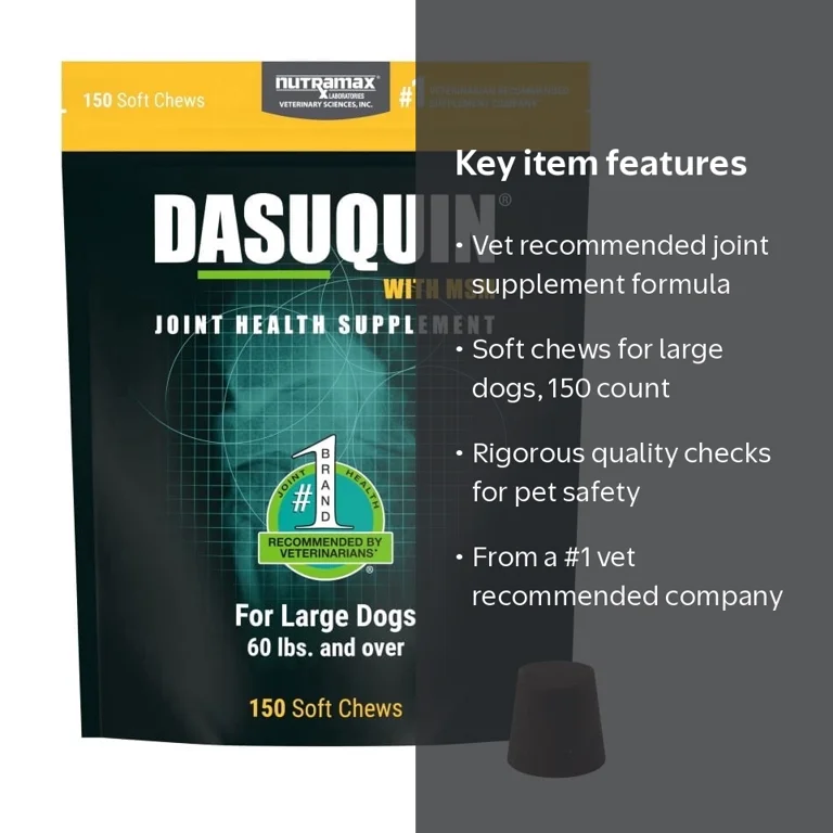 Nutramax Dasuquin for Large Dogs, Joint Support Soft Chews, 150ct