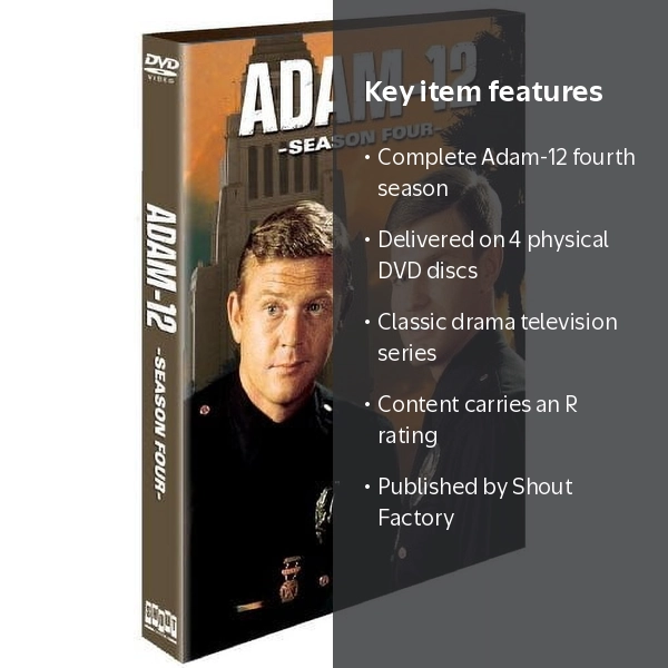 Adam-12 Season Four DVD, Shout Factory, Drama, 4 Discs - Walmart.com