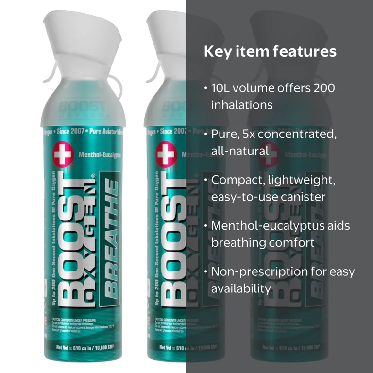 Boost Oxygen Personal Pure Canister Portable Go Air Supply