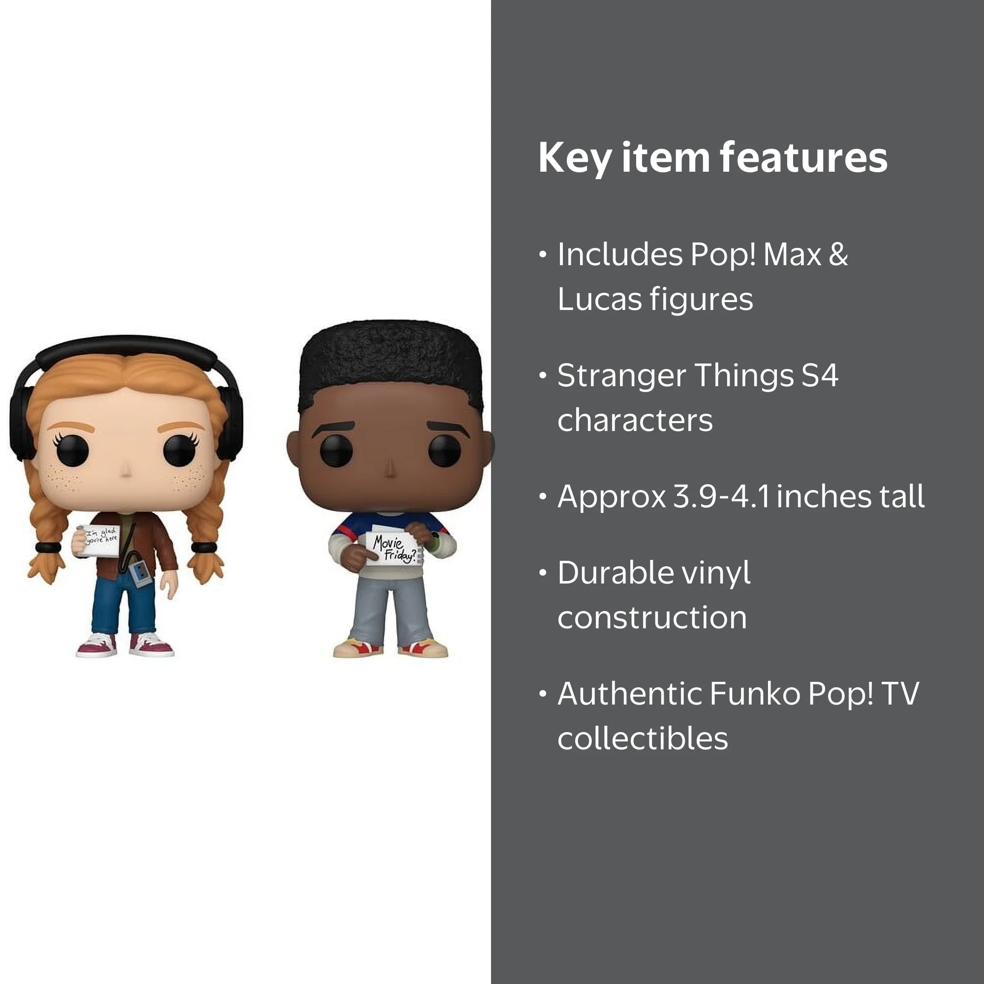 FUNKO POP! Television: Stranger Things S4- Max & Lucas 2-Pack