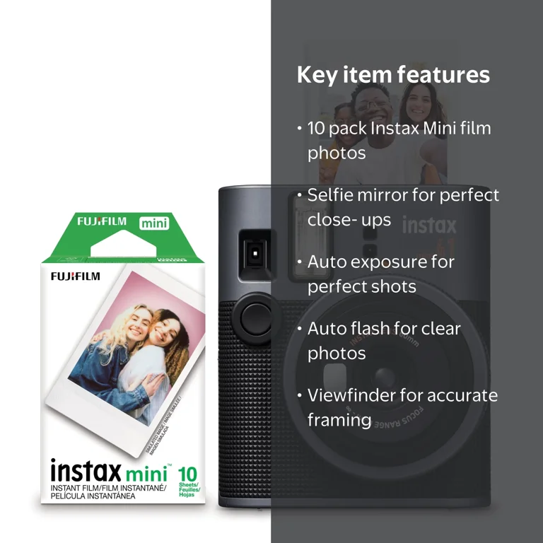 Fujifilm Instax Mini 41 Instant Camera with Bonus 10 Pack of Film