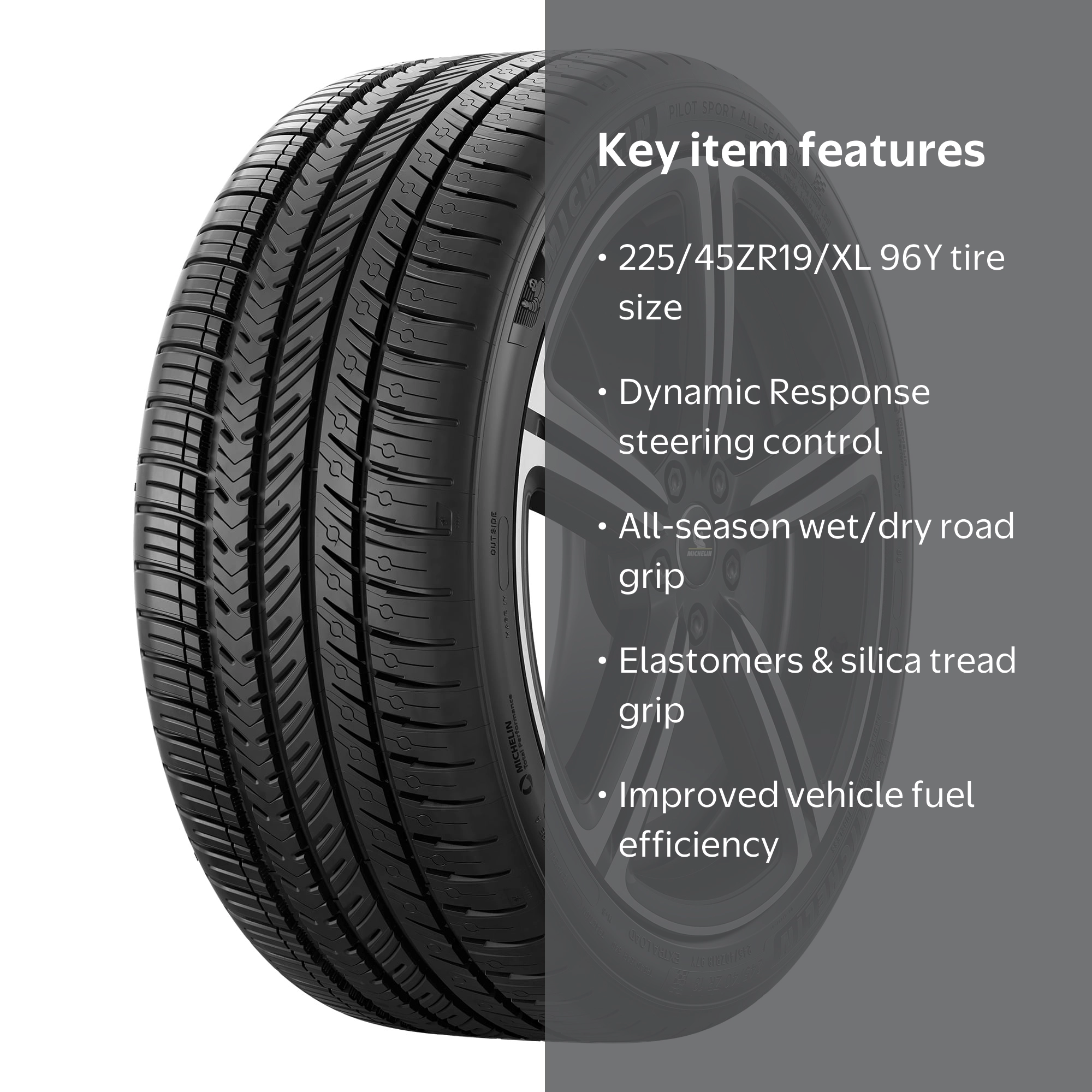 Free Shipping! Michelin Pilot Sport All-Season 4 225/45ZR19 XL