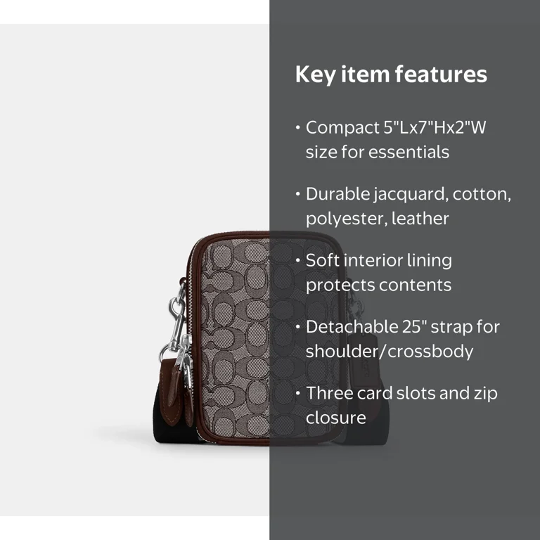 Coach Mens Stanton Crossbody in Signature Jacquard Bag - Walmart.com