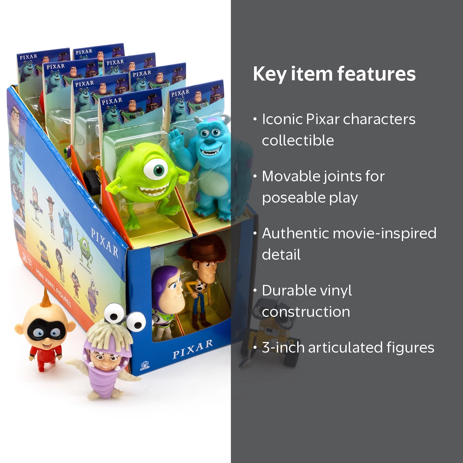 PIXAR 3IN ARTICULATED VINYL FIGURES FALL25 - Walmart.com