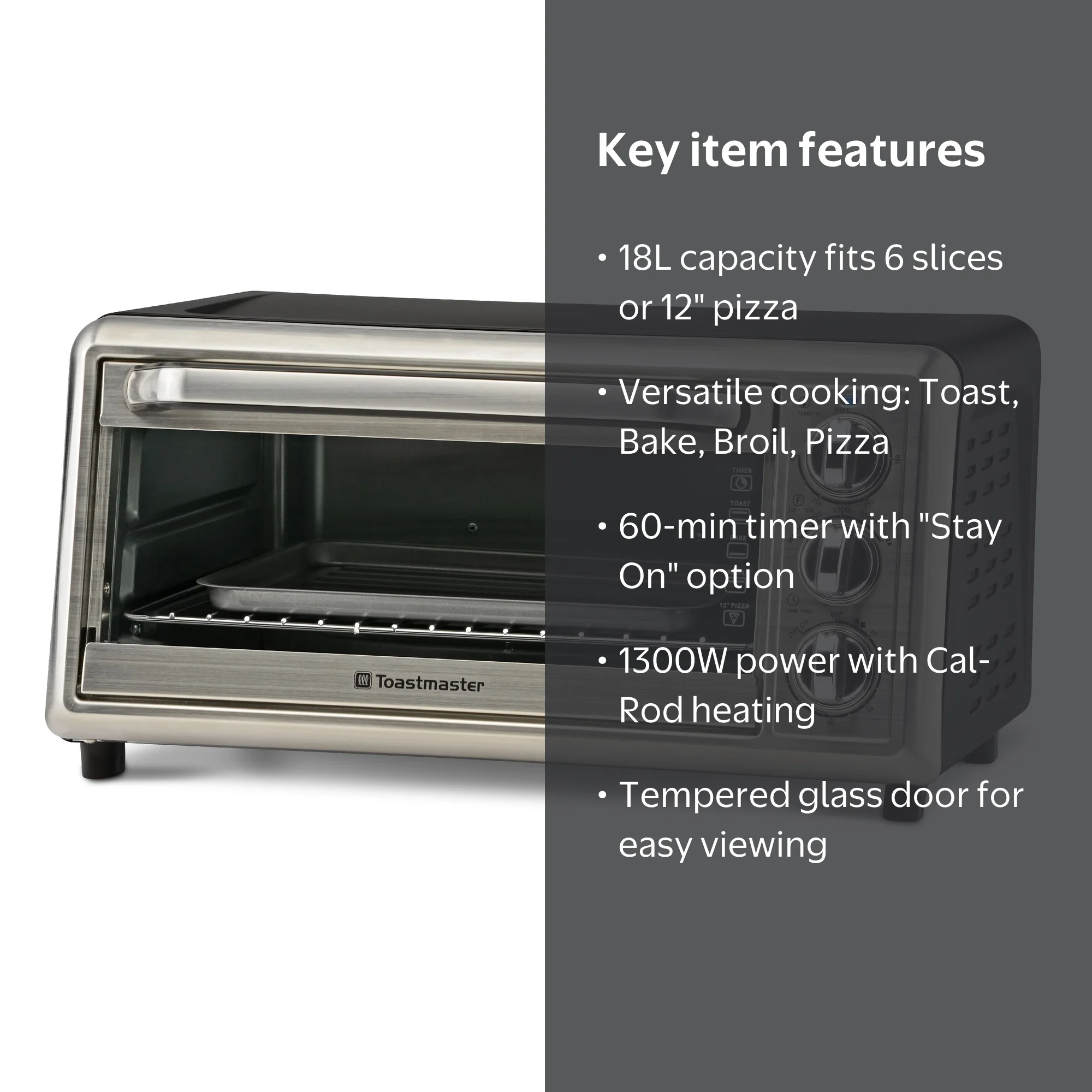 ★Providence aH-102TRC Prototype/SCB★ Toastmaster 6-Slice Toaster Oven - Walmart.com