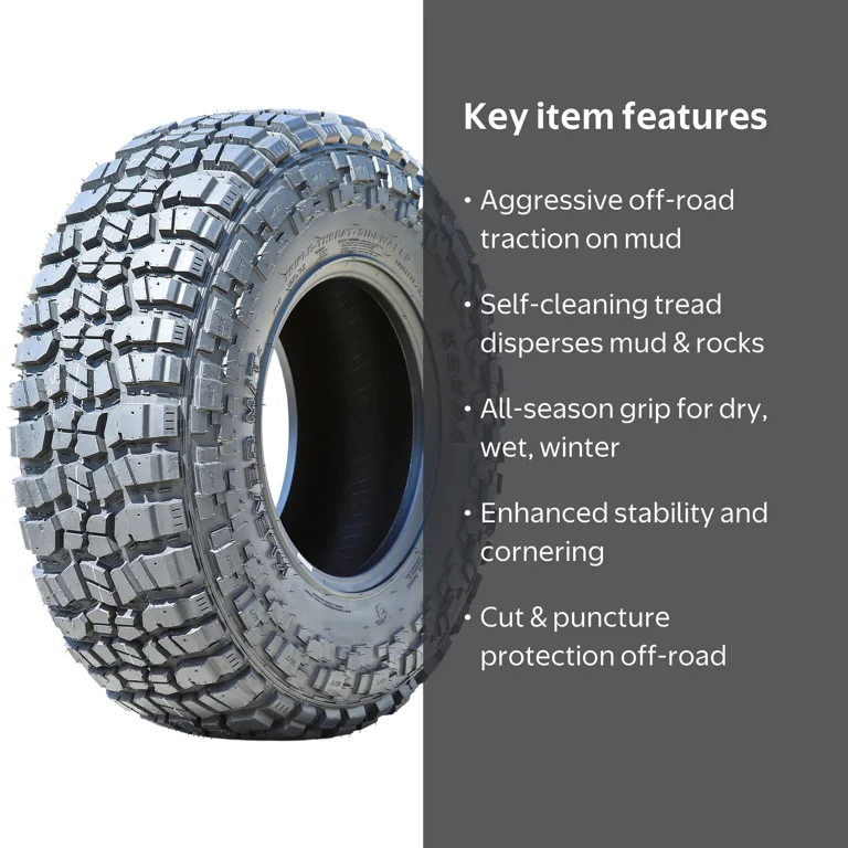 Kenda Klever M/T2 LT 315/70R17 Load E 10 Ply Mud Terrain Tire for