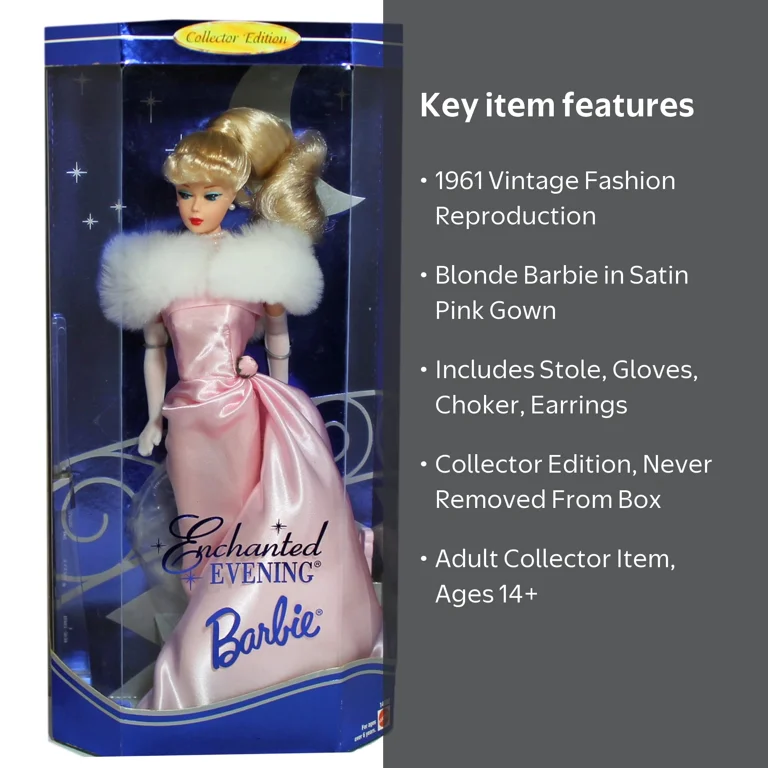 バービー　ヴィンテージ　 1961 Enchanted Evening レア 1996 Mattel Enchanted Evening Barbie Collector Edition, NRFB, Non