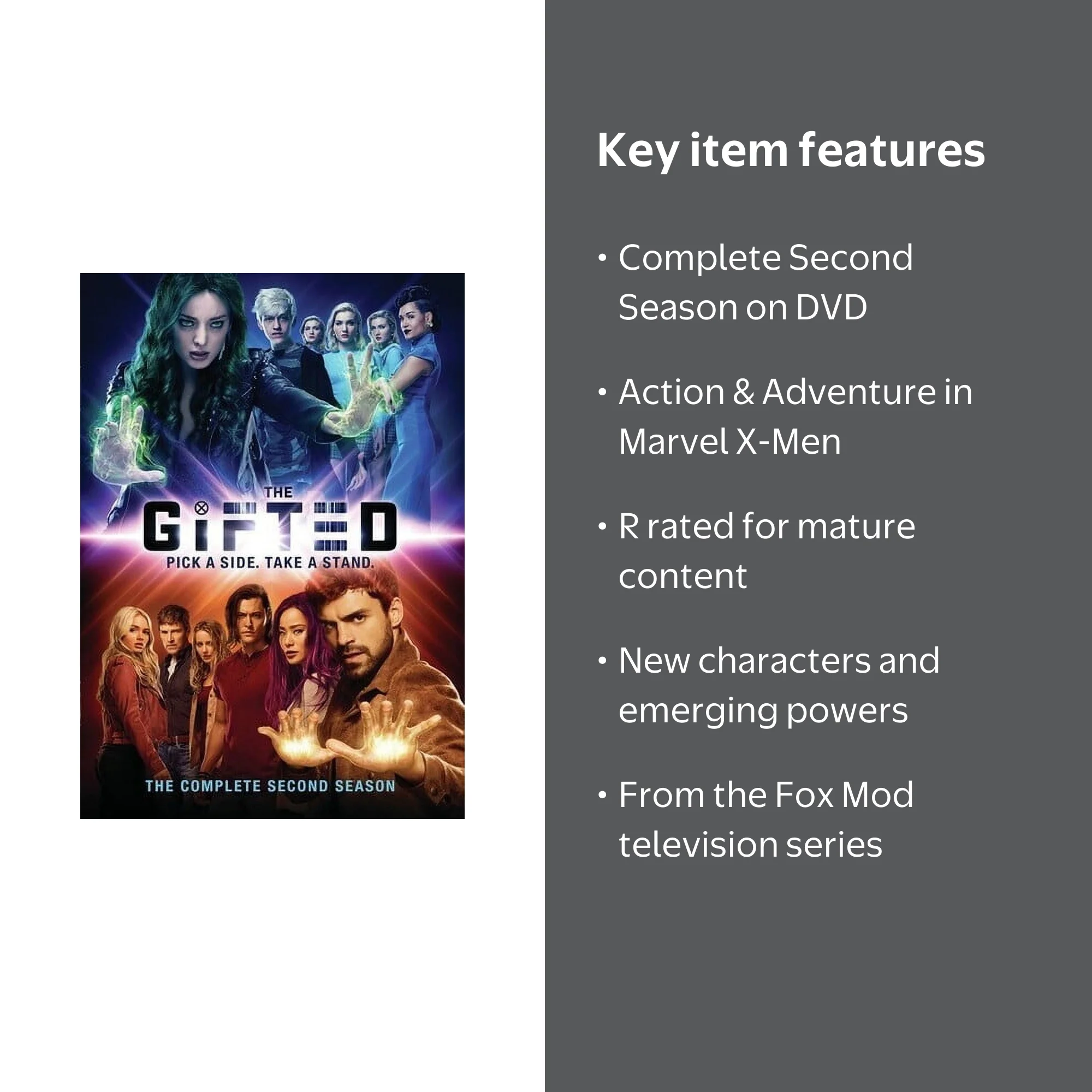 The Gifted: The Complete Second Season (DVD), Fox Mod, Action