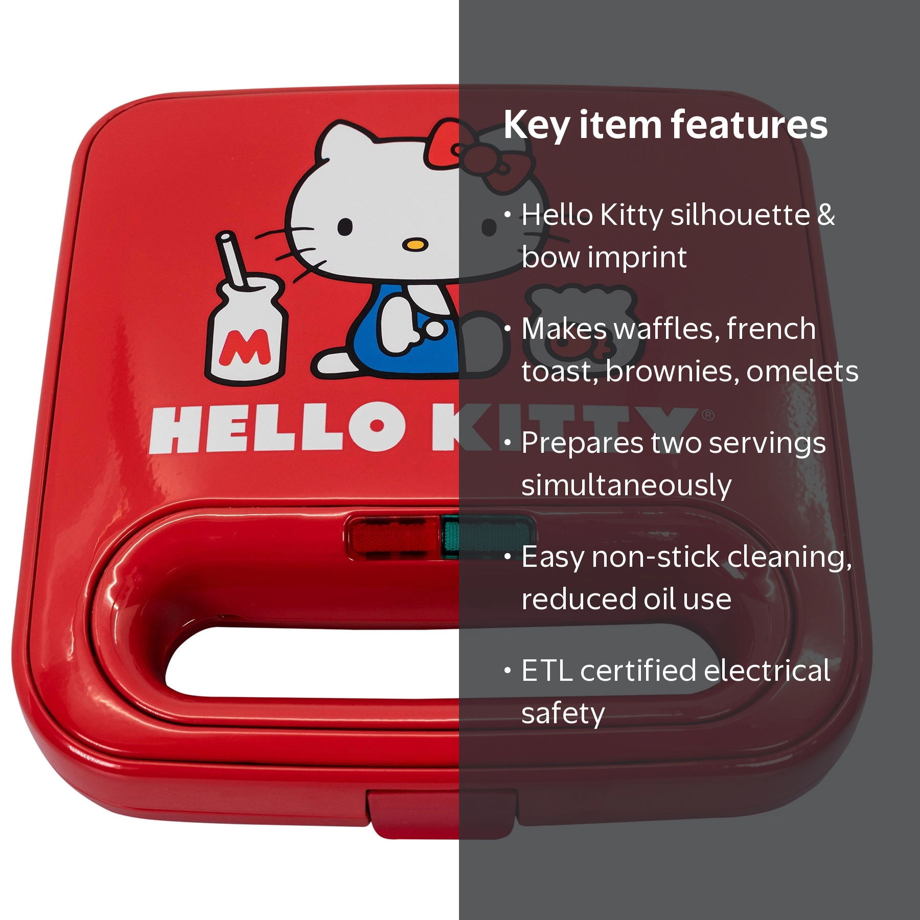 Uncanny Brands Hello Kitty Red Grilled Cheese Maker - Walmart.com