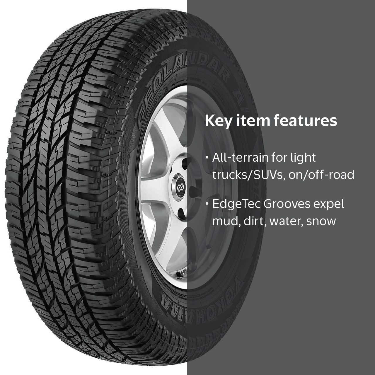 Yokohama Geolandar A/T G015 225/55R18 98H BW All-Weather Tire for
