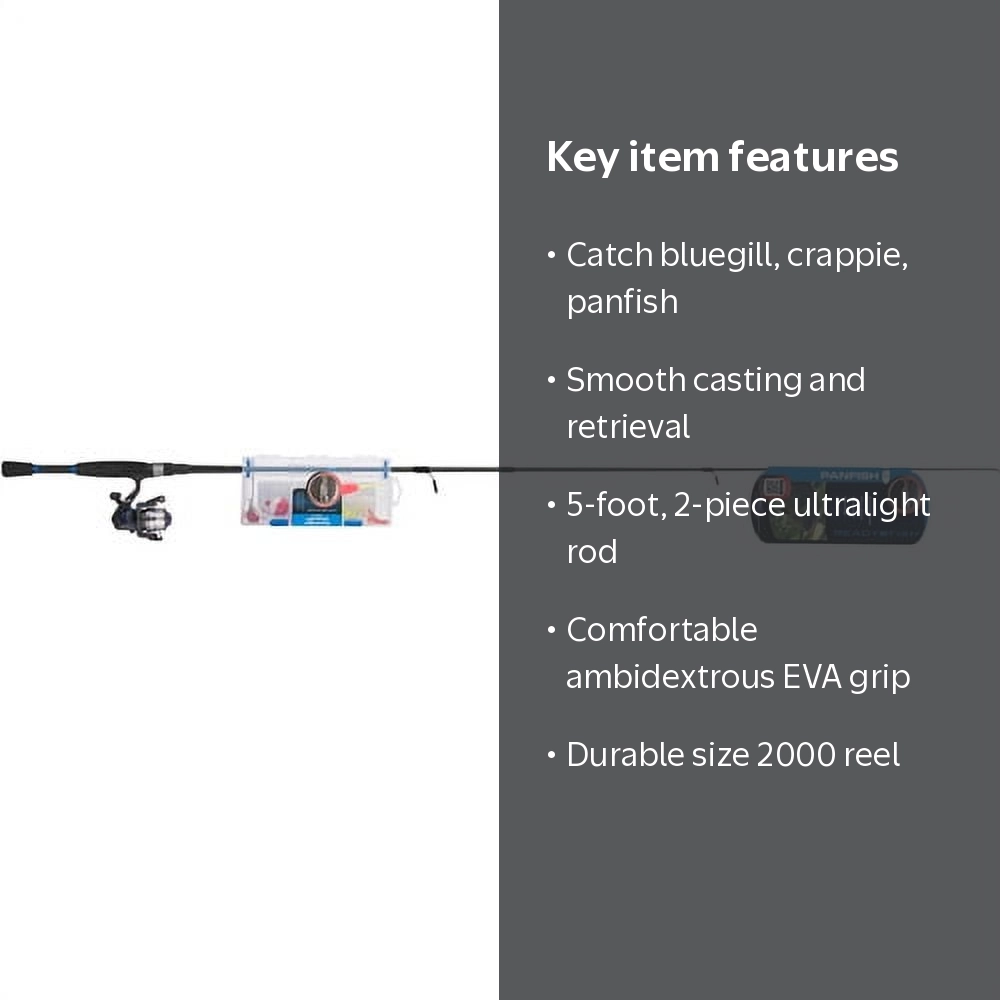 Ready2Fish South Bend R2F Panfish Spin Combo Kit 5' 2-Piece Ultra