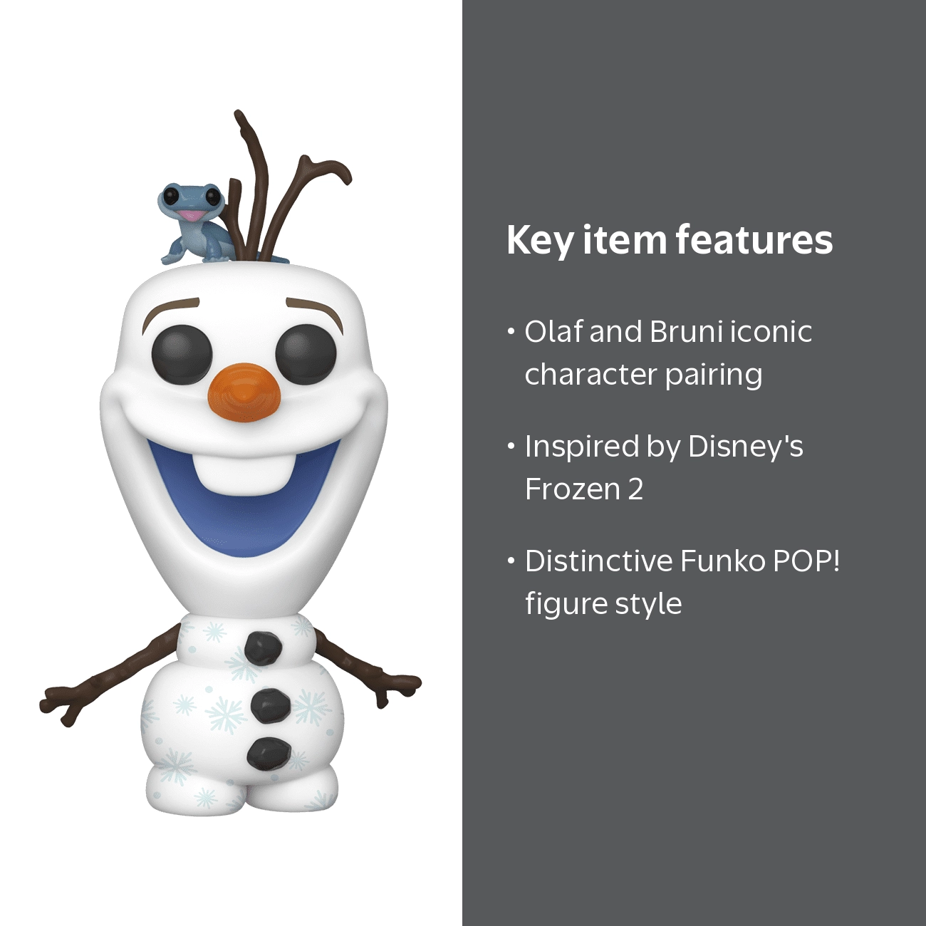 Funko, POP! Disney Frozen 2 Olaf w/Bruni, includes variant info