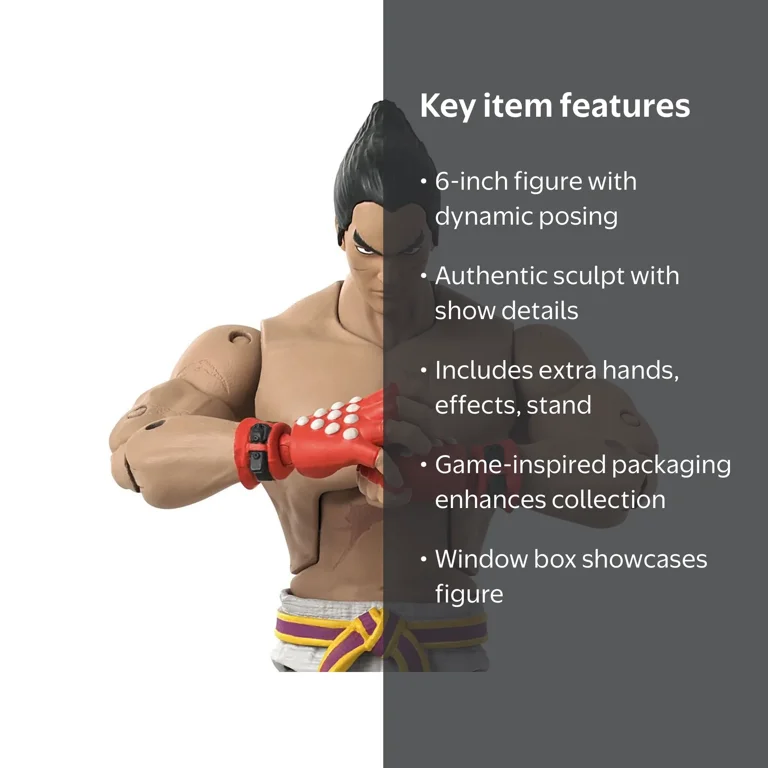 Bandai Namco, Action Figure, Kazuya Mishima, 6-inch with