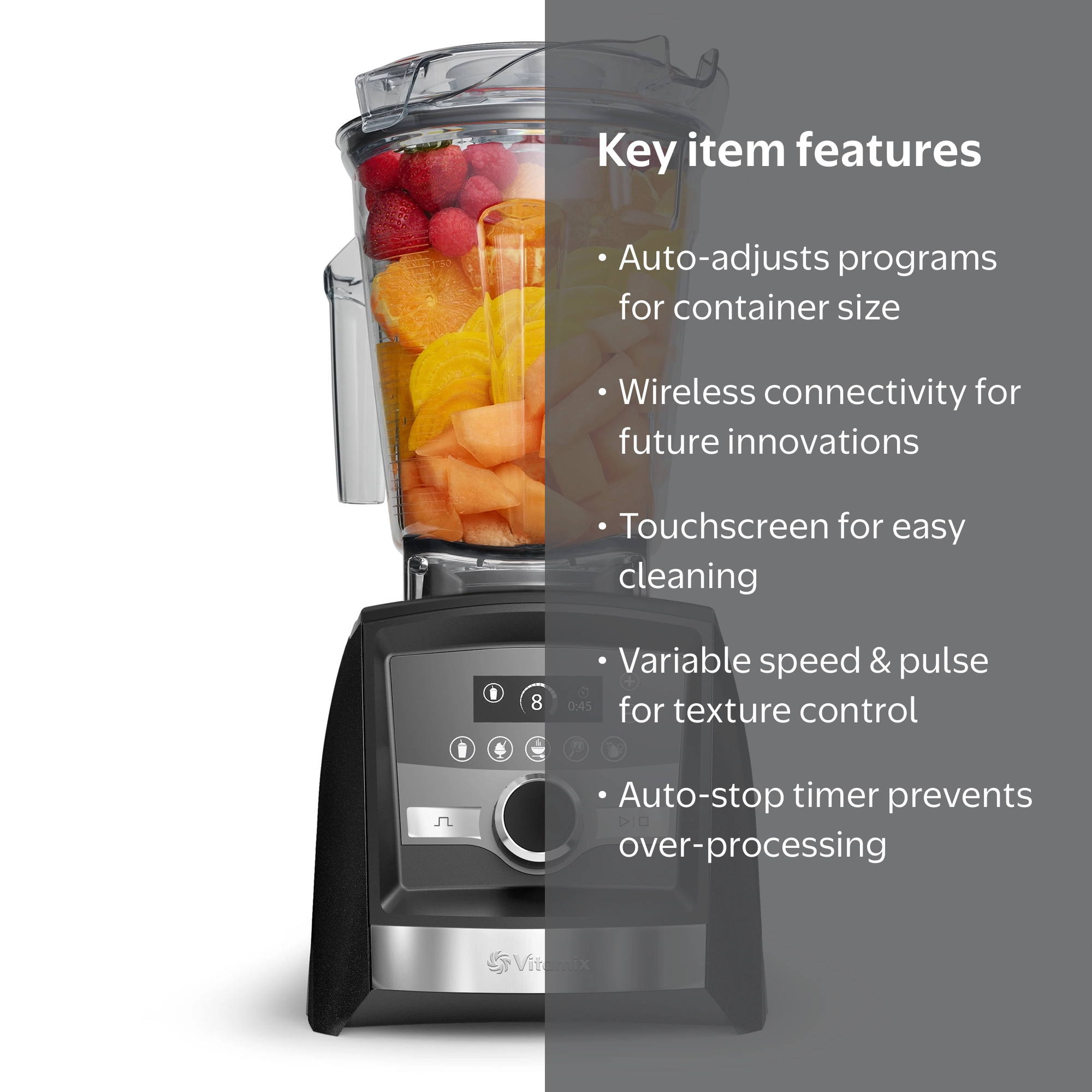 Vitamix Ascent Series A3500 Blender - Graphite, 5 Program Settings